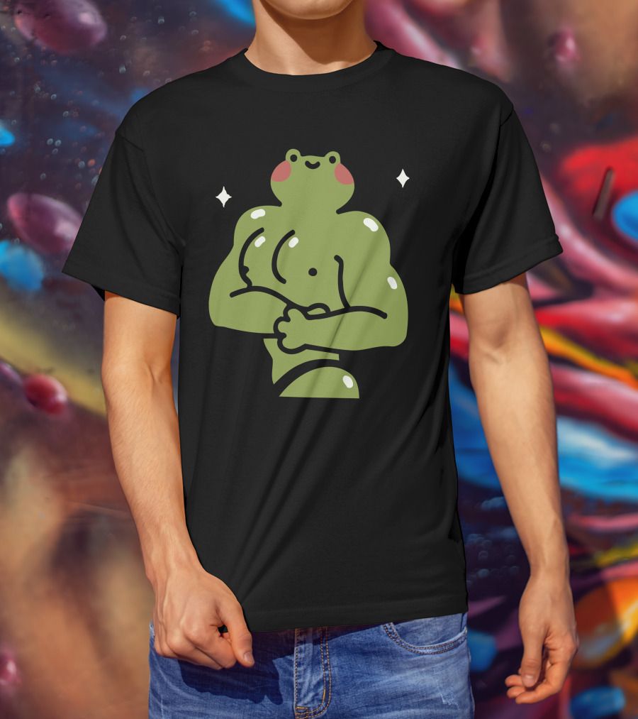 Muscular Ila Frog Con Recovery Pose T-Shirt