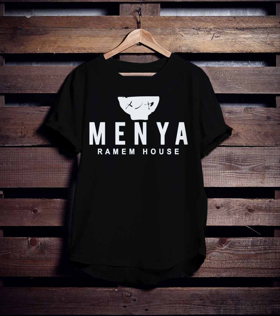 Menya Ramen House Bowl And Text T-Shirt