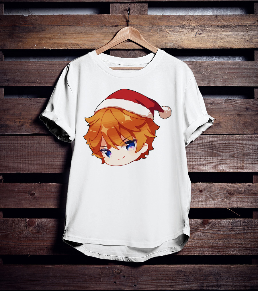 Griffin Burns Chibi Childe Xmas Santa Hat T-Shirt