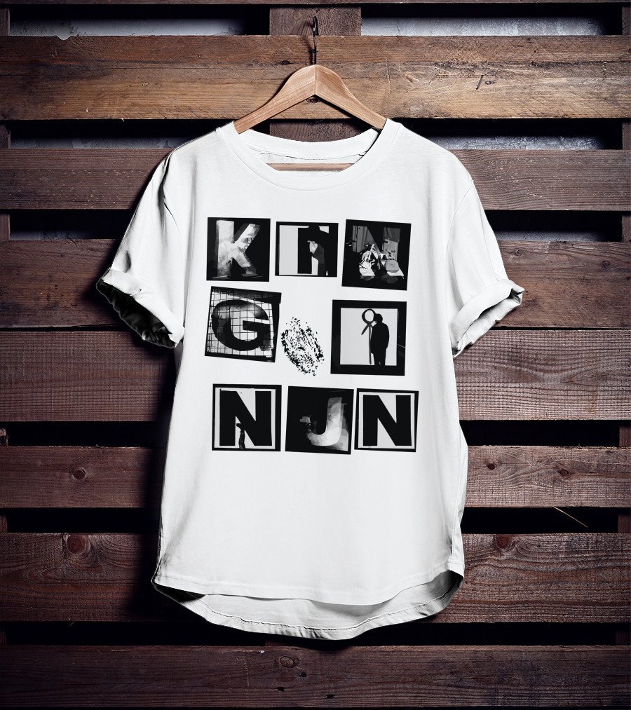 King Nun Squares Merch Black White Blocks T-Shirt