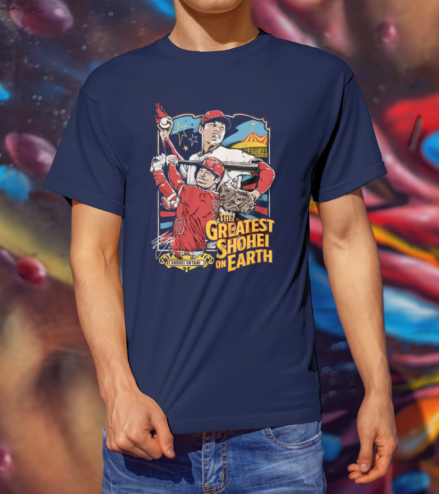 Shohei Ohtani Pitcher And Batter The Greatest Shohei On Earth T-Shirt