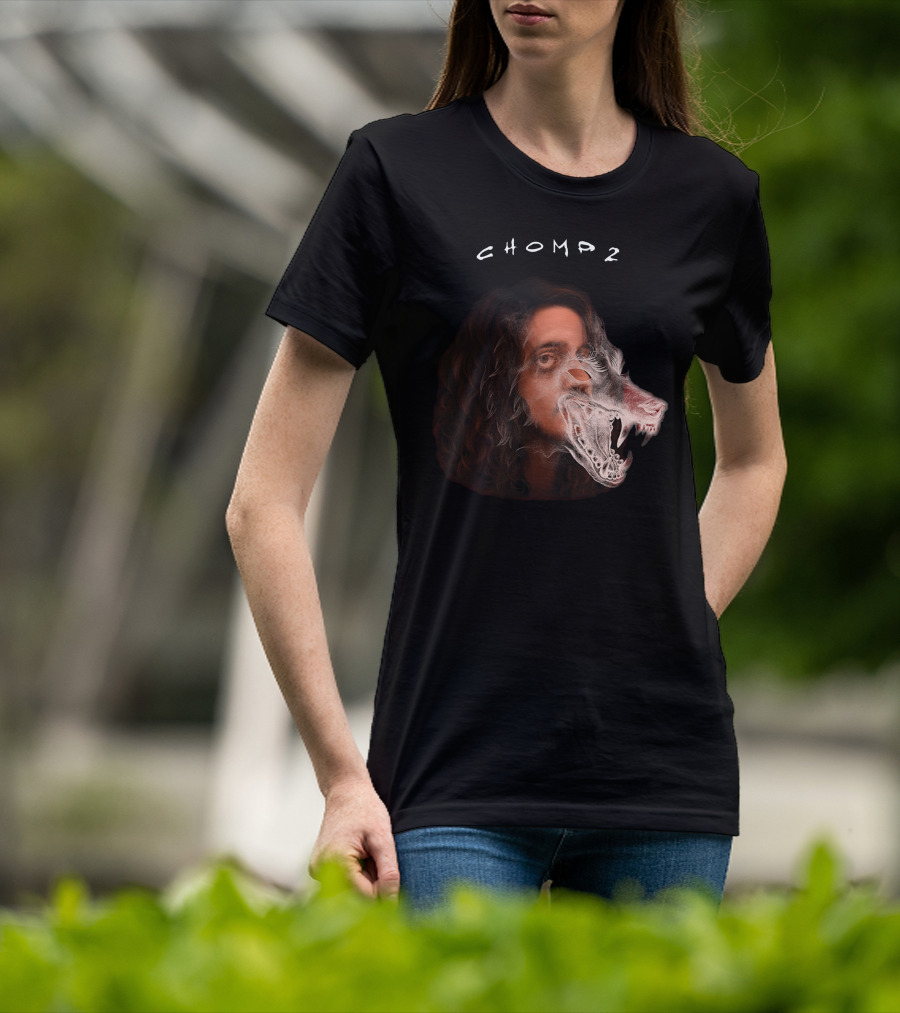 Russ Chomp 2 Smoke Wolf Face T-Shirt