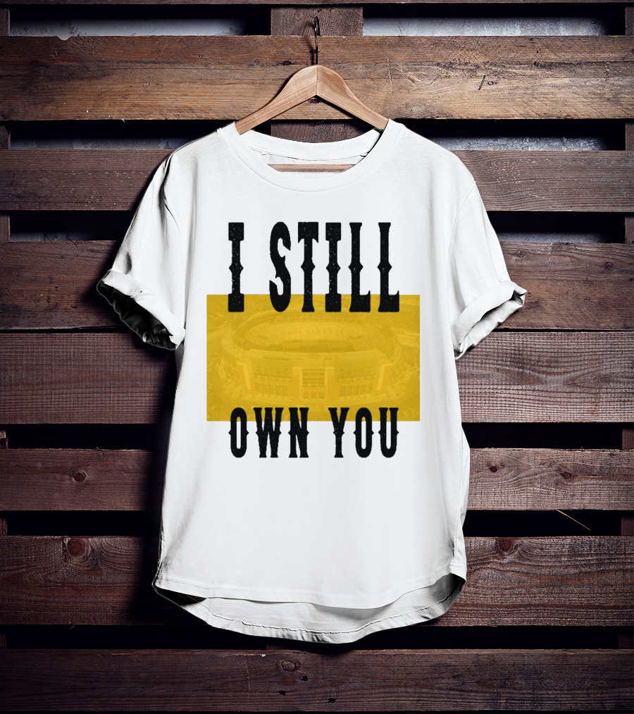 Allen Lazard I Still Own You Stadium Background T-Shirt