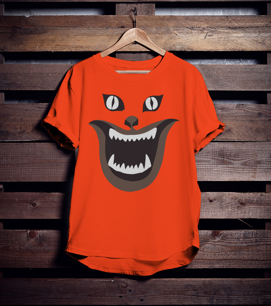 Hausu Cat Face Illustration Iconic Japanese Horror Movie Image T-Shirt