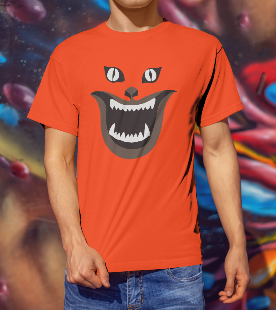 Hausu Cat Face Illustration Iconic Japanese Horror Movie Image T-Shirt