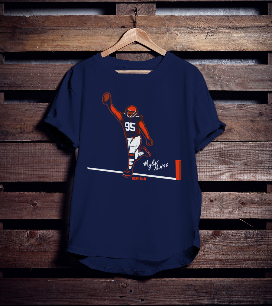 Myles Garrett Flash For Six NFLPA Browns #95 T-Shirt