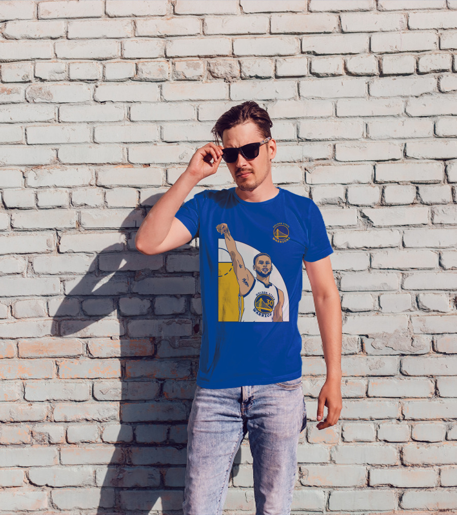 Stephen Curry Golden State Warriors NBA Royal 30 T-Shirt