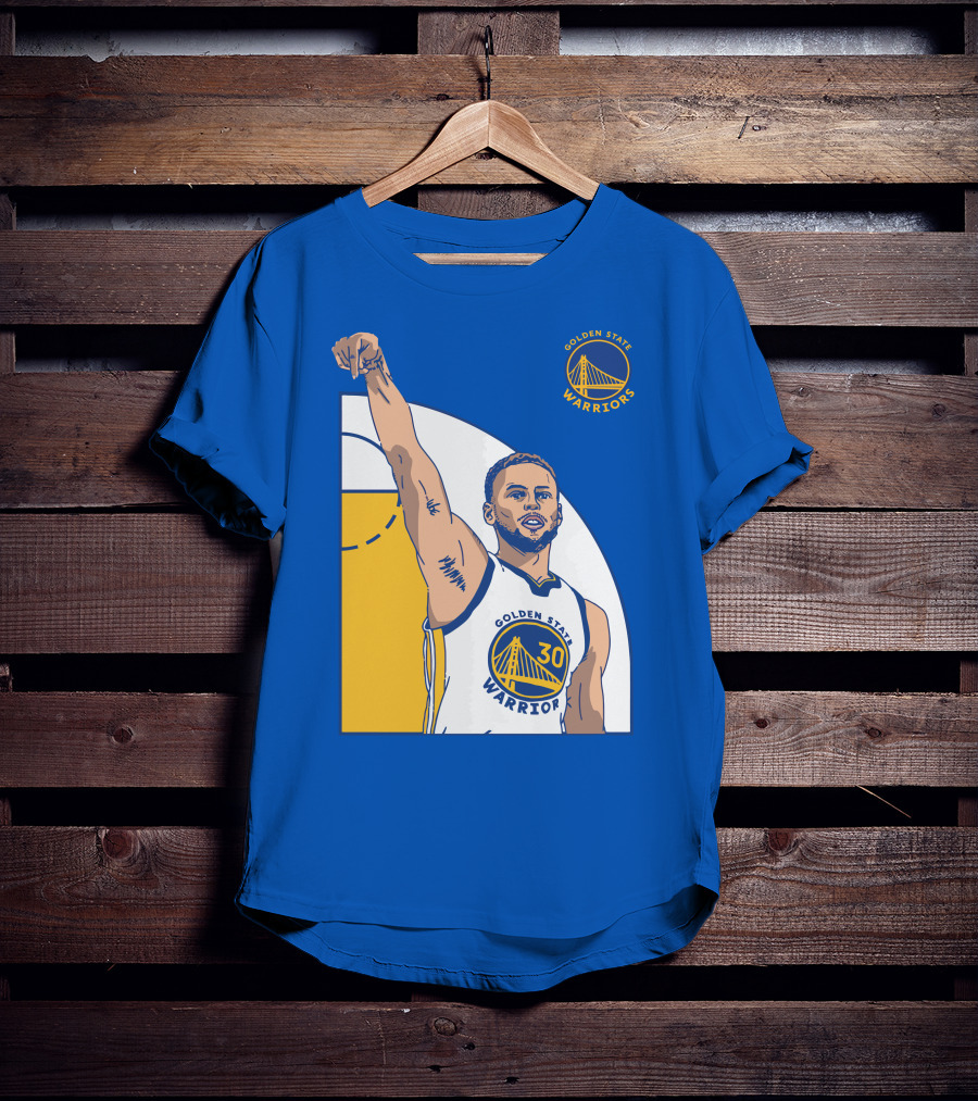 Stephen Curry Golden State Warriors NBA Royal 30 T-Shirt