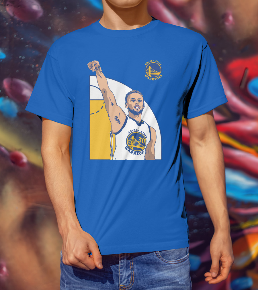 Stephen Curry Golden State Warriors NBA Royal 30 T-Shirt