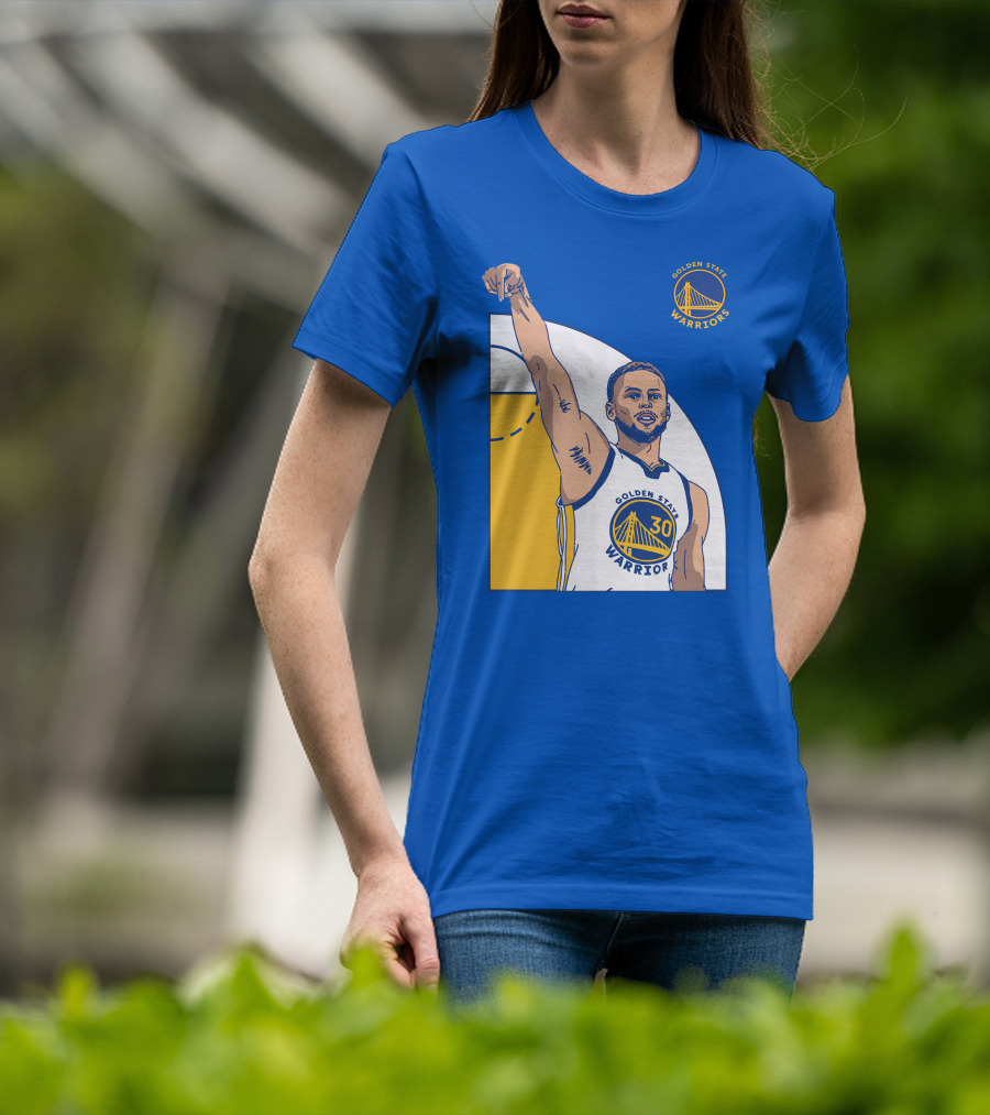 Stephen Curry Golden State Warriors NBA Royal 30 T-Shirt