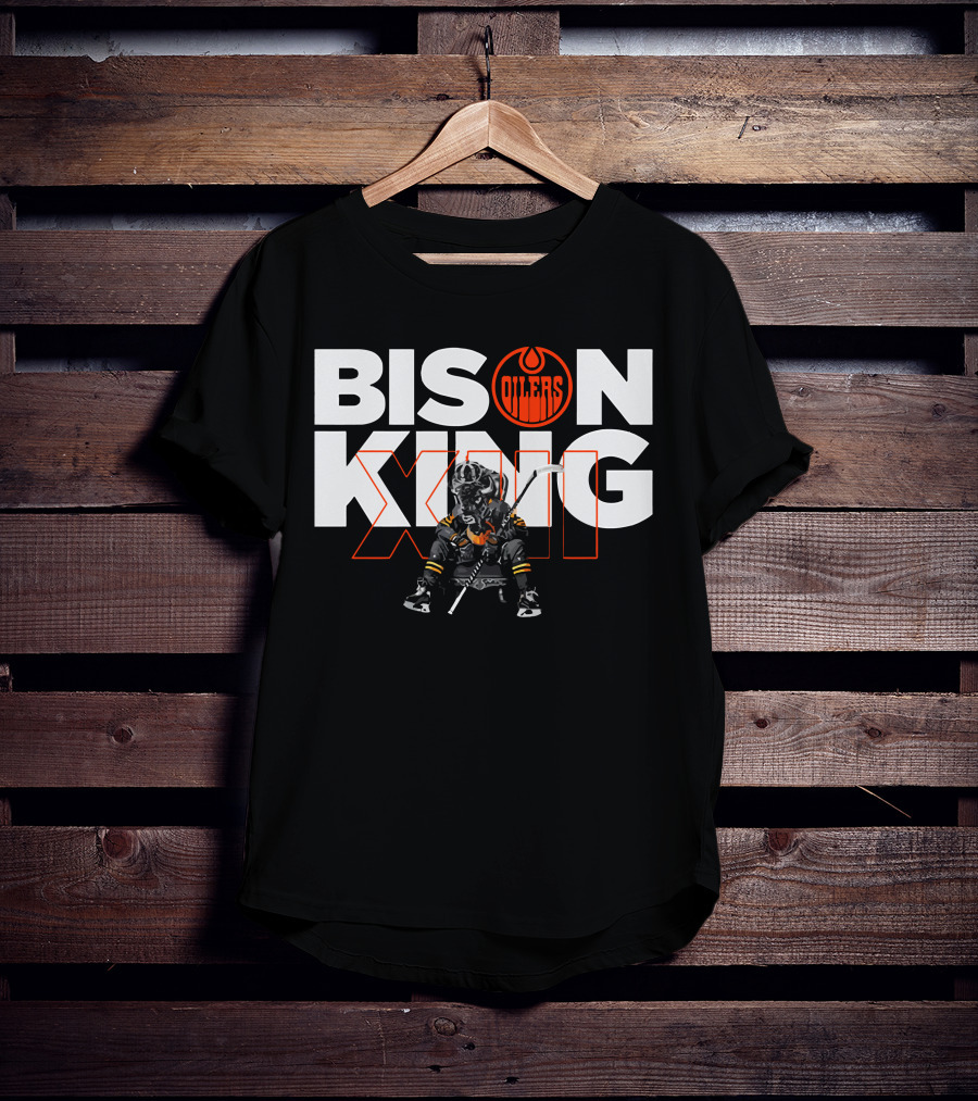 Oilers Bison King Hockey Player Edmonton T-Shirt