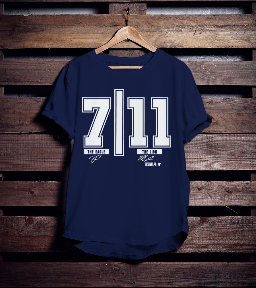 Trevon Diggs And Micah Parsons 7 11 The Eagle The Lion NFLPA T-Shirt