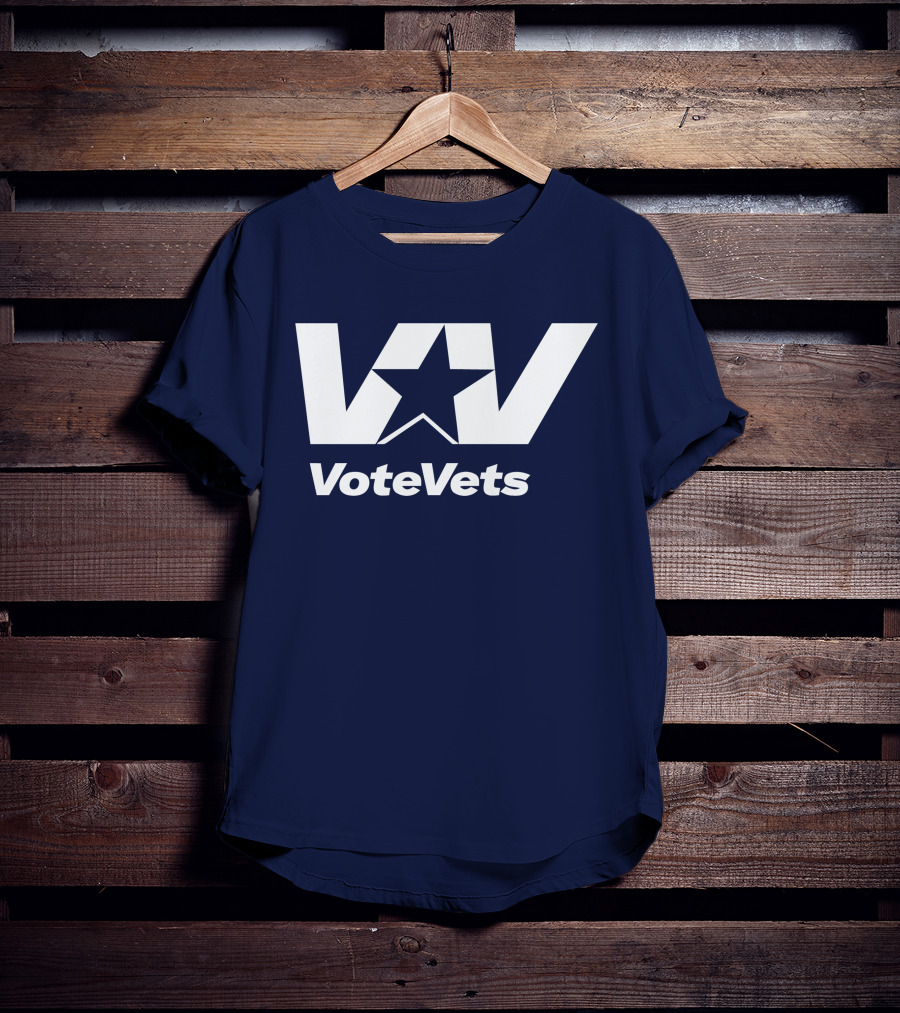 VoteVets Star Logo Promoting Veterans Engagement T-Shirt