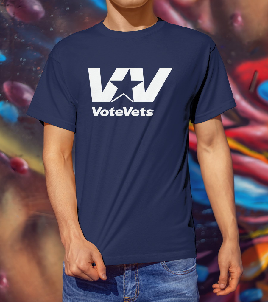 VoteVets Star Logo Promoting Veterans Engagement T-Shirt