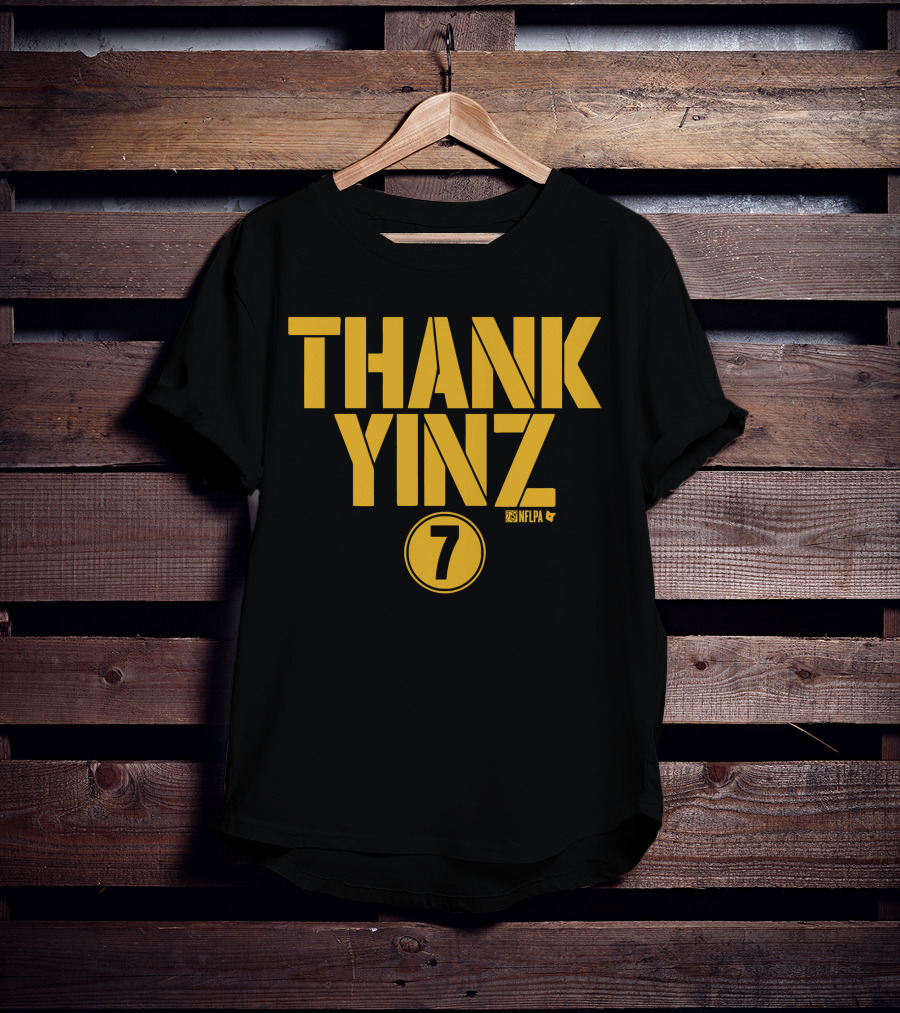 Thank Yinz 7 NFLPA Ben Roethlisberger Shop T-Shirt
