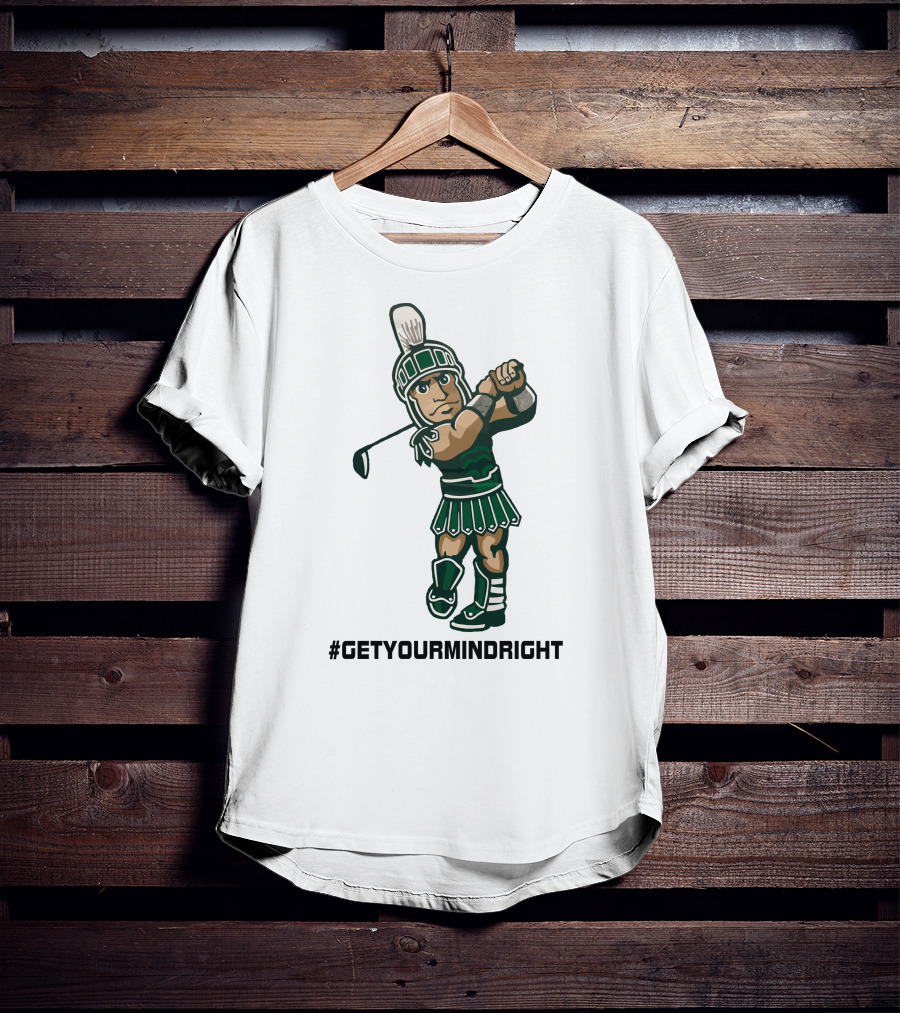 Spartan Womens Golf #GetYourMindRight Iconic Athlete Focus T-Shirt