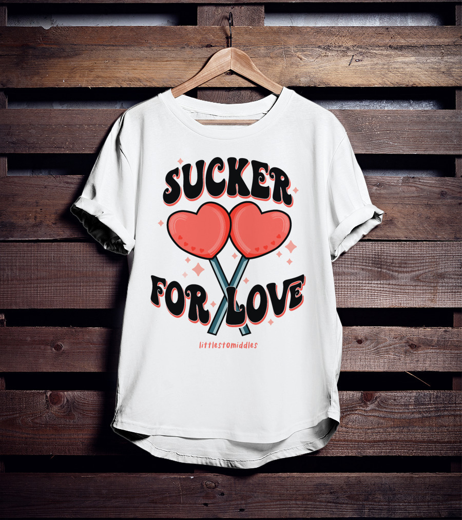 Sucker For Love Heart Lollipops Littlestomiddles T-Shirt