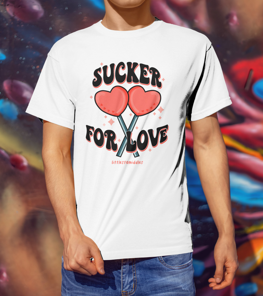 Sucker For Love Heart Lollipops Littlestomiddles T-Shirt