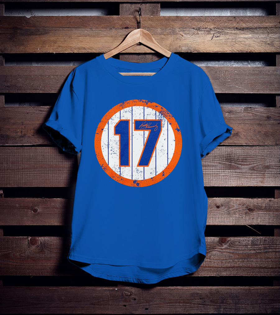 Keith Hernandez 17 New York Mets Jersey Number Signature Classic T-Shirt