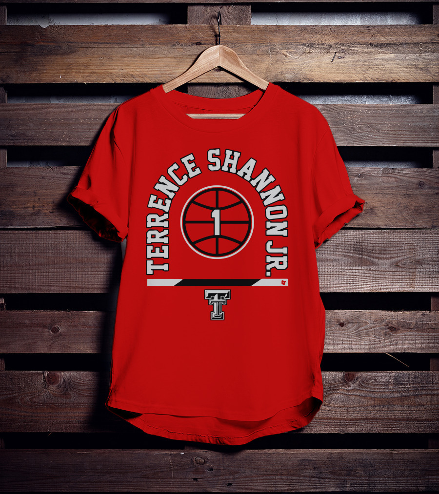 Terrence Shannon Jr. Texas Tech Basketball Number 1 T-Shirt