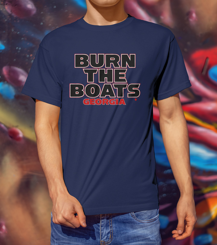 Burn The Boats Georgia Football T-Shirt
