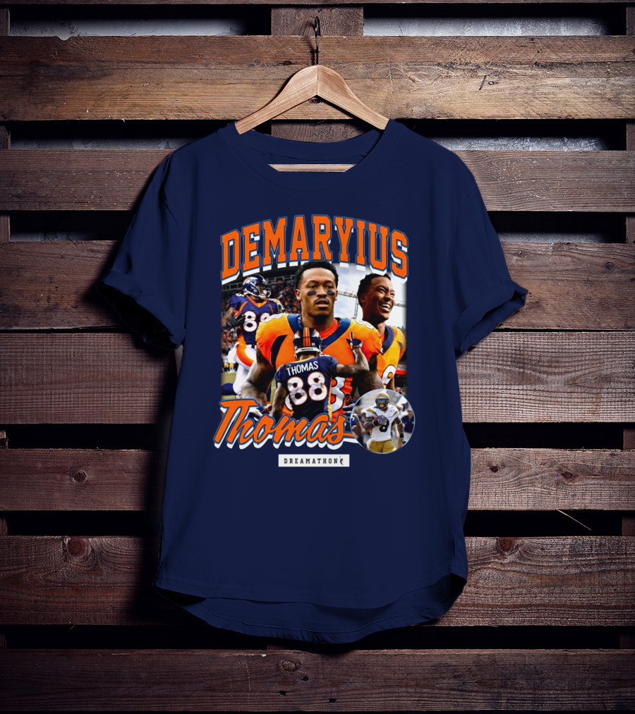 Von Miller Demaryius Thomas Dreamathon Denver Broncos Tribute 88 T-Shirt