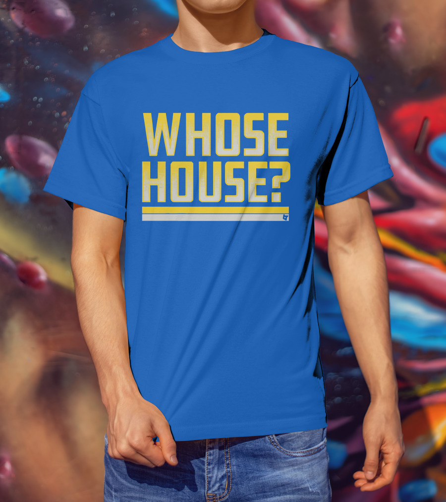 Los Angeles Rams Whose House Blue T-Shirt