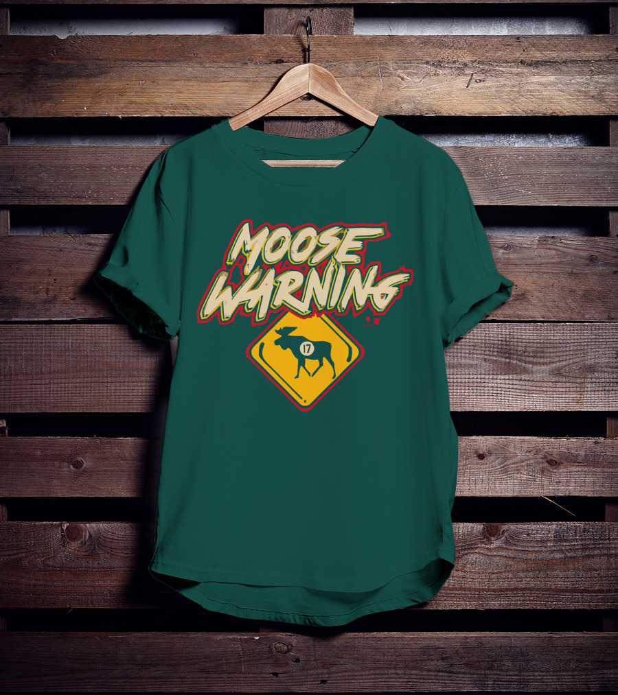 Moose Warning 17 Marcus Foligno T-Shirt