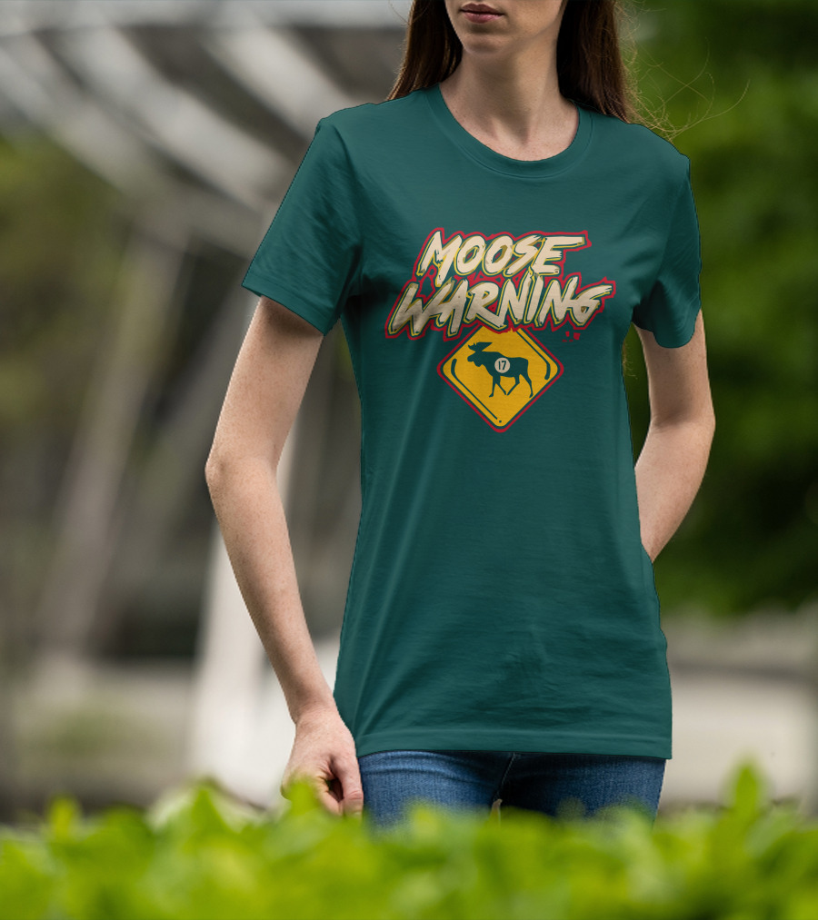 Moose Warning 17 Marcus Foligno T-Shirt