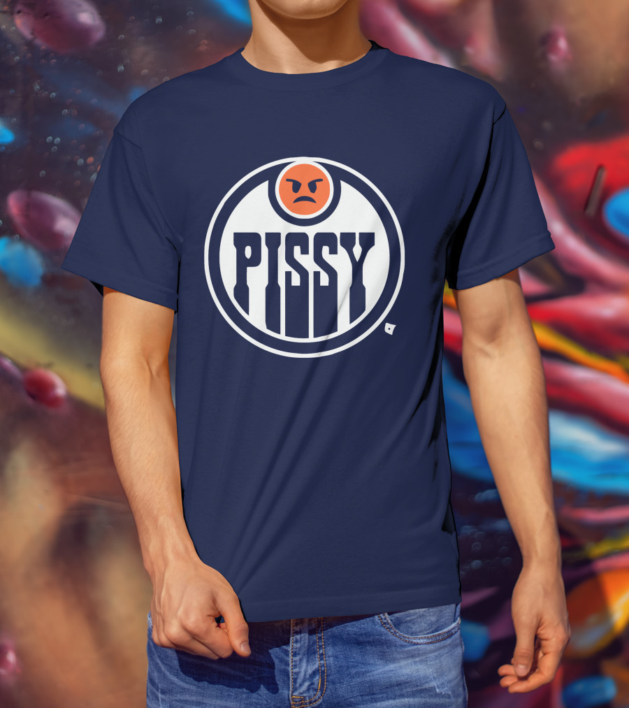 Pissy Emoticon Oilers T-Shirt