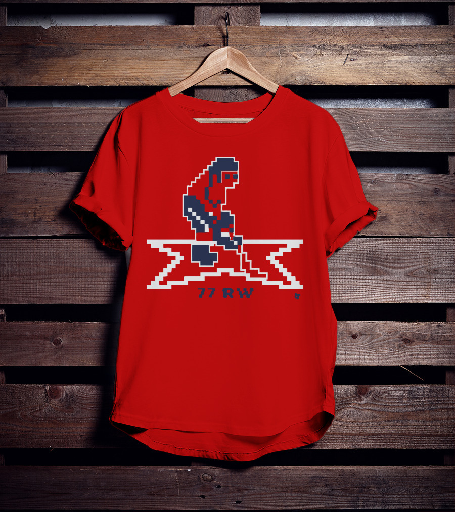 T.J. Oshie 77 RW Throwback Hockey Pixel T-Shirt