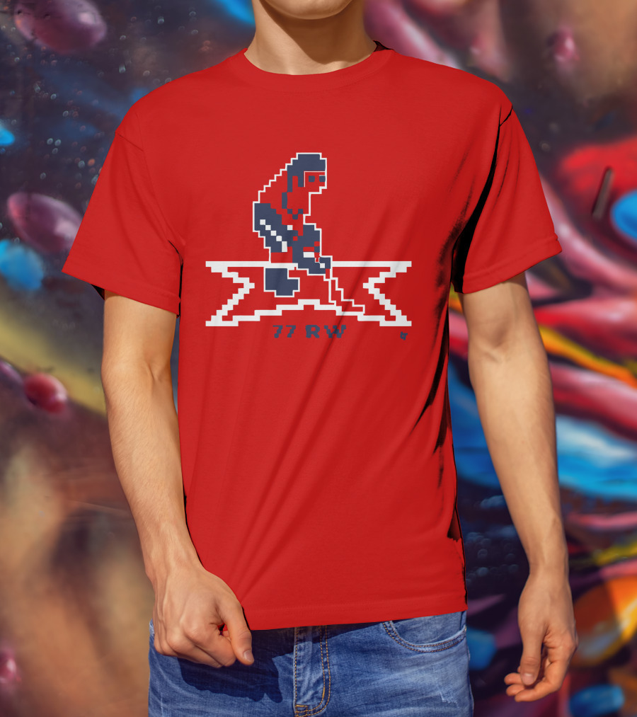 T.J. Oshie 77 RW Throwback Hockey Pixel T-Shirt