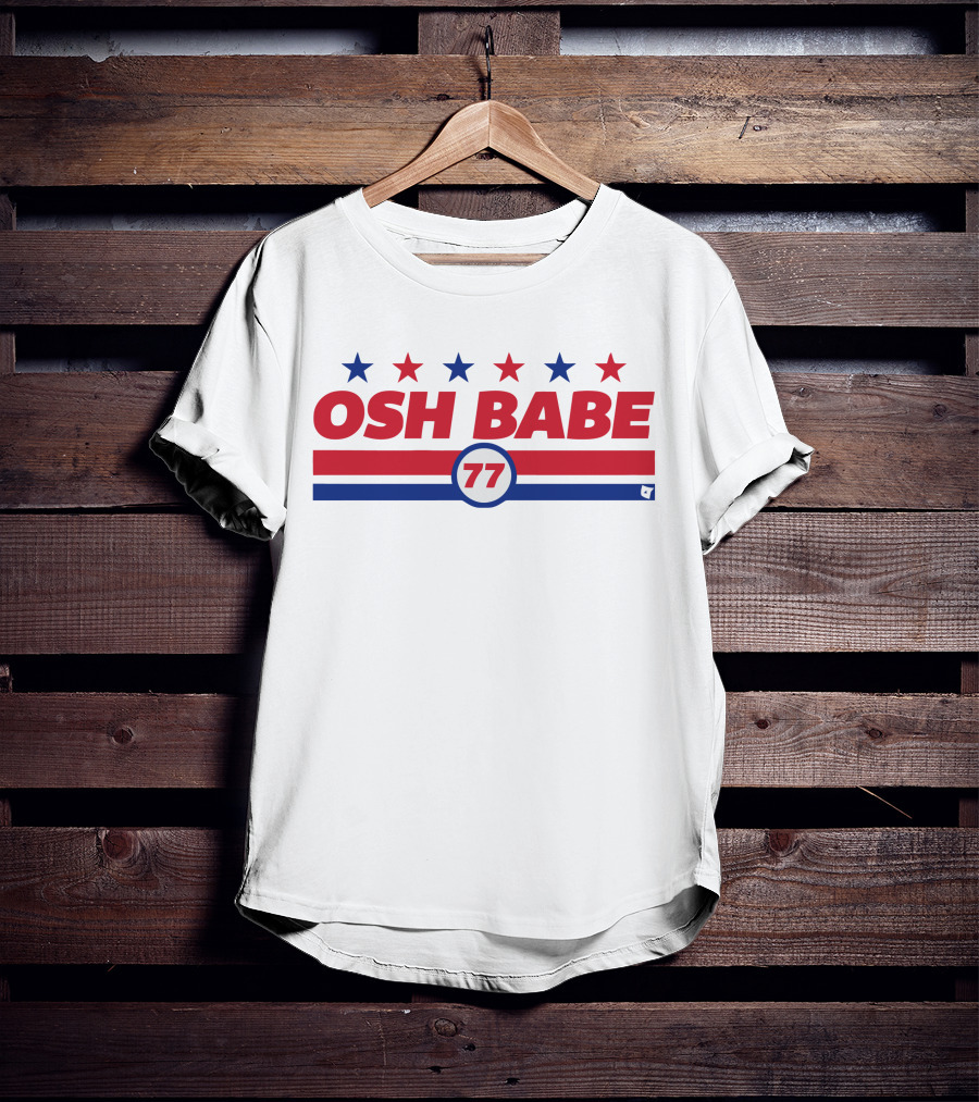 OSH BABE 77 Stars Stripes T.J. Oshie T-Shirt