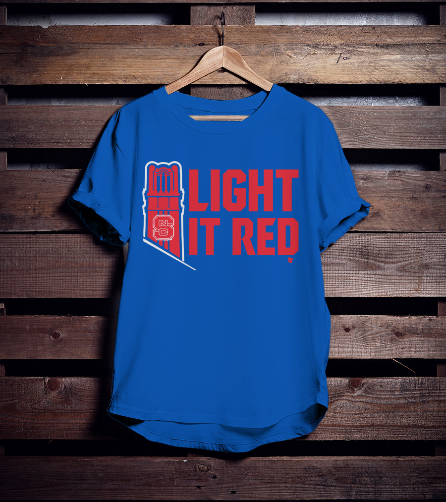 NC State Light It Red Bell Tower T-Shirt