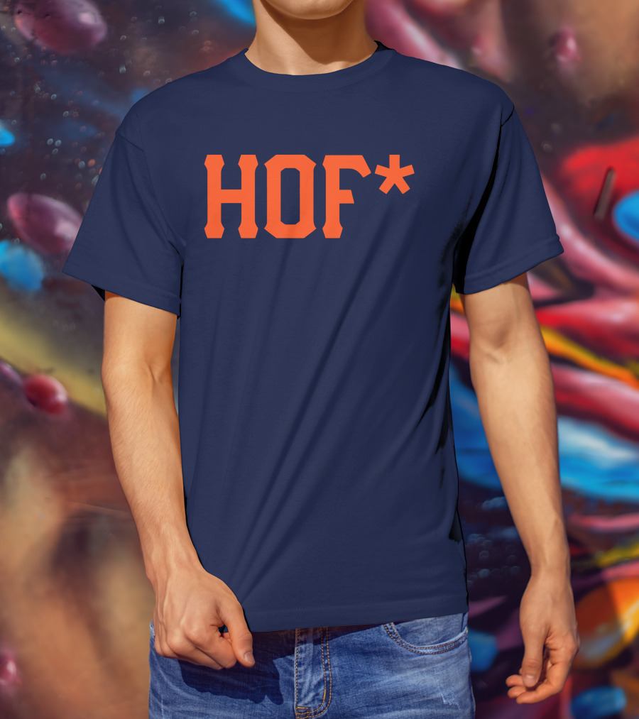 HOF* Navy Orange T-Shirt