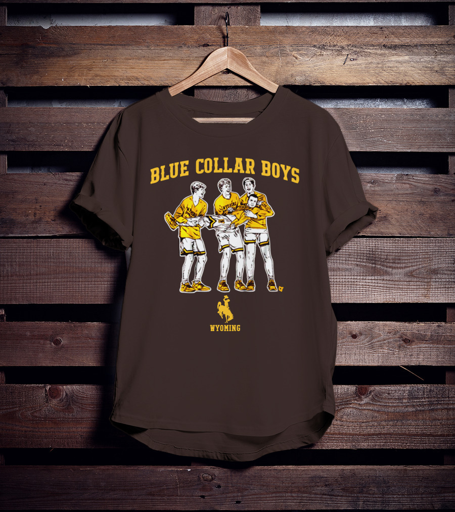 Blue Collar Boys Wyoming Basketball Team T-Shirt