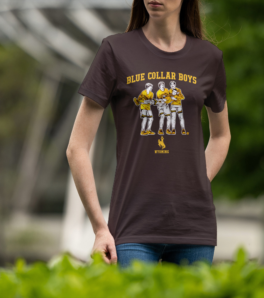 Blue Collar Boys Wyoming Basketball Team T-Shirt