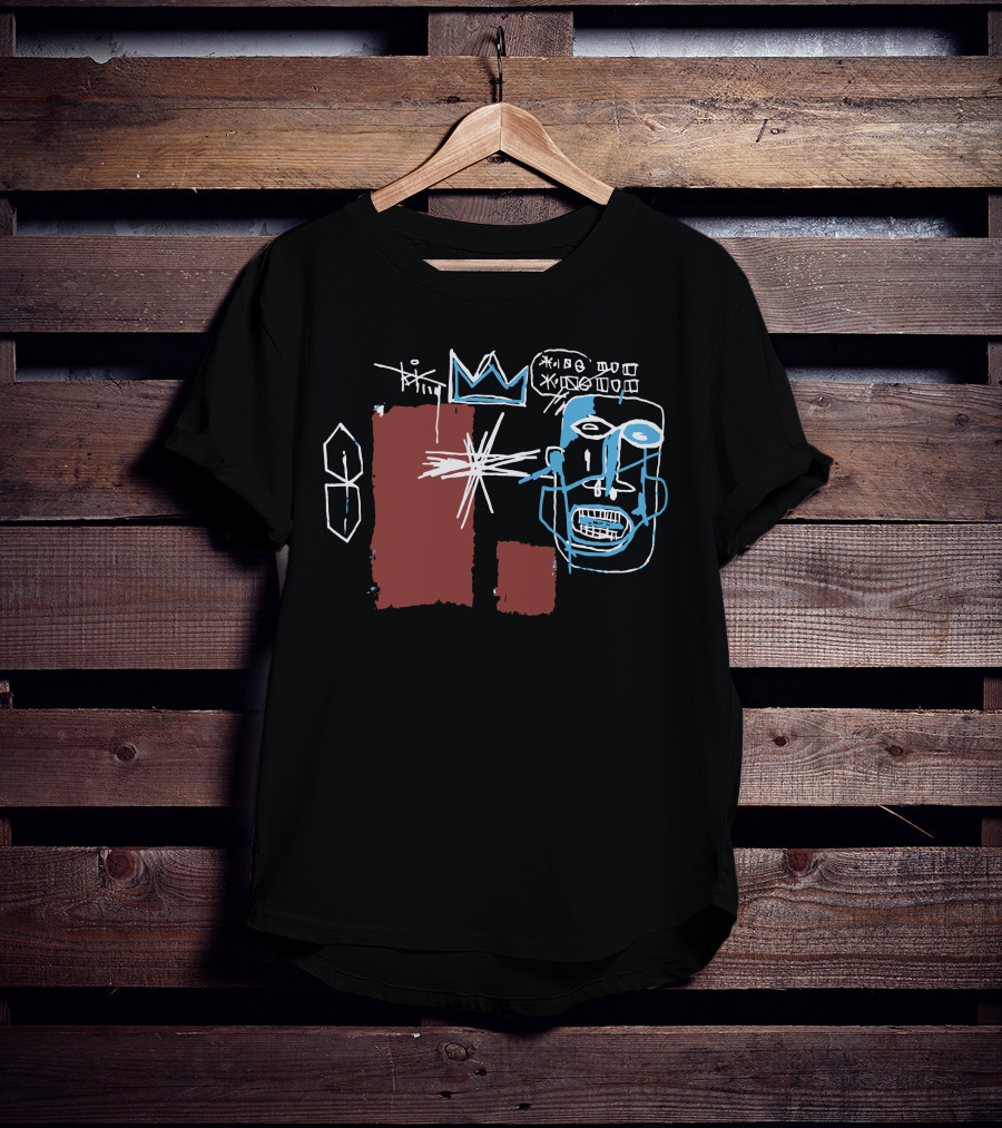 Louis Tomlinson Converse Basquiat Crown Face Sketch T-Shirt