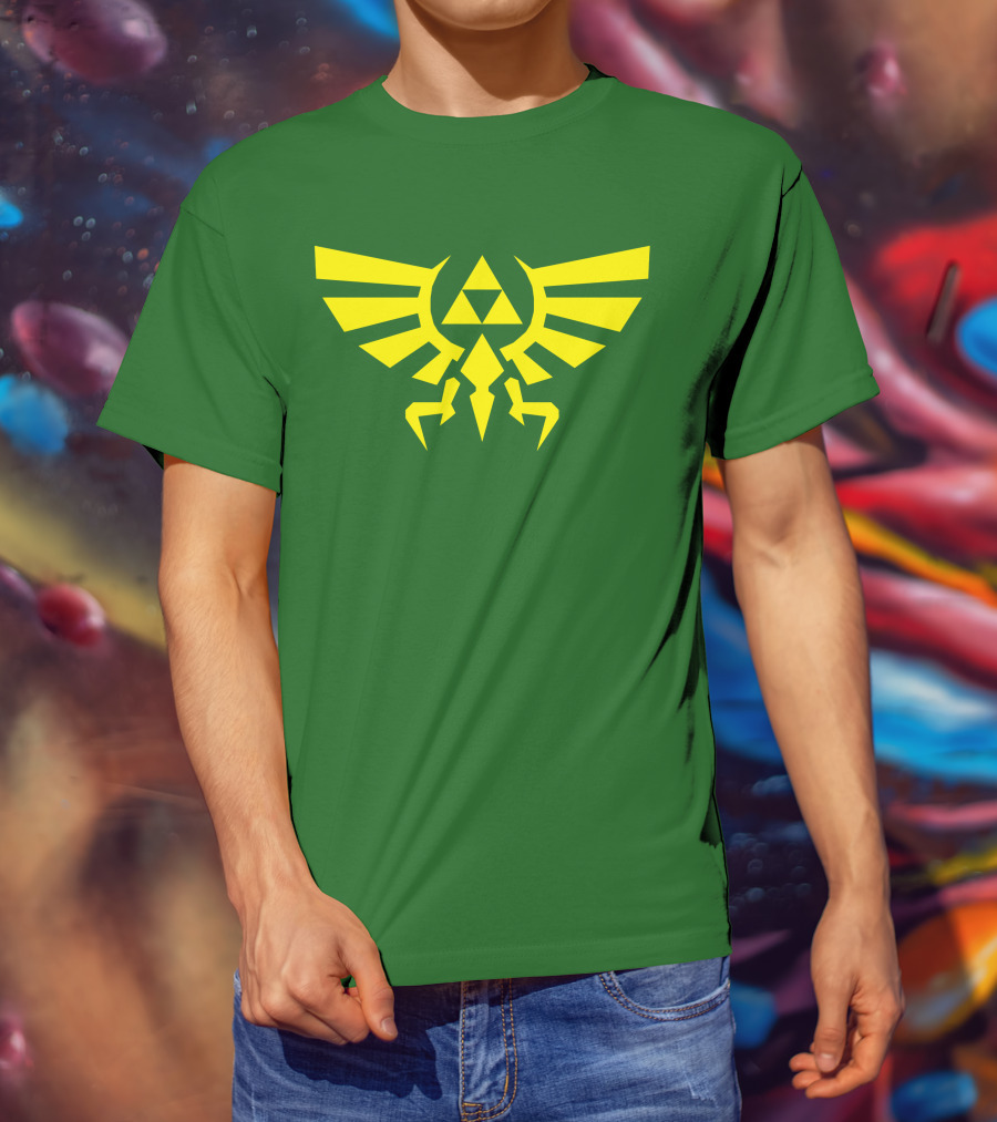 Triforce Hylian Crest And Cargo Shorts T-Shirt