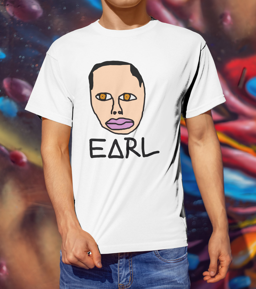 Earl Sweatshirt Odd Future Free Earl Face Drawing T-Shirt