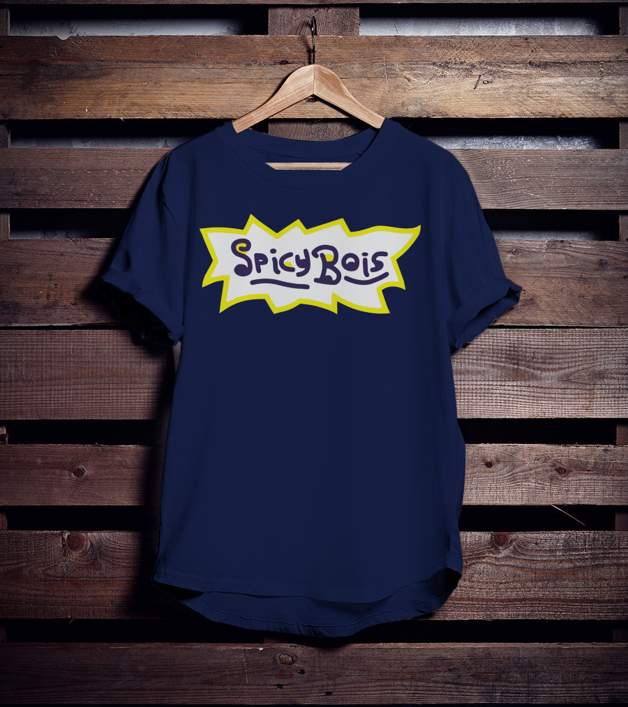 Spicy Bois Bold Text Unique T-Shirt