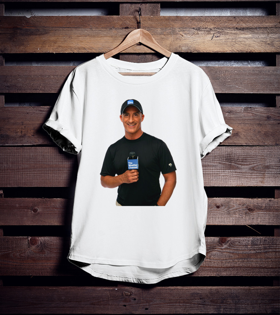 Jim Cantore The Weather Channel Mic And Cap T-Shirt