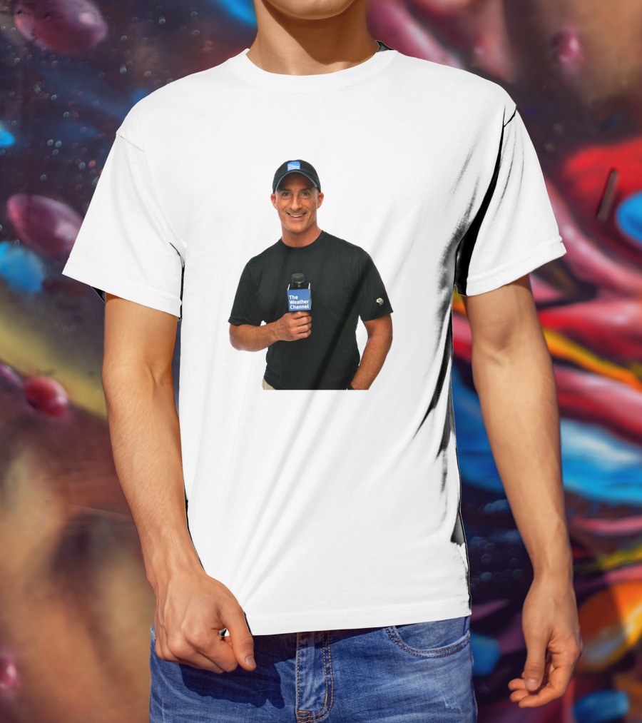 Jim Cantore The Weather Channel Mic And Cap T-Shirt