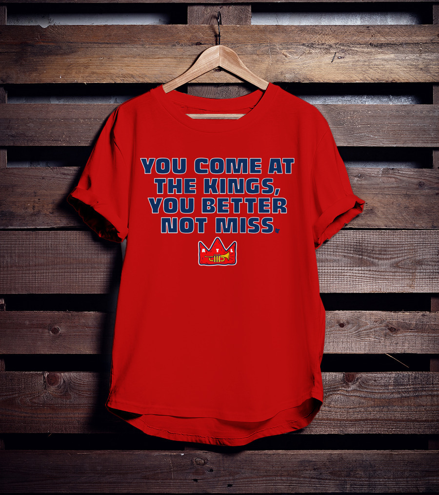 You Come At The Kings Crown Symbol Bold Warning T-Shirt