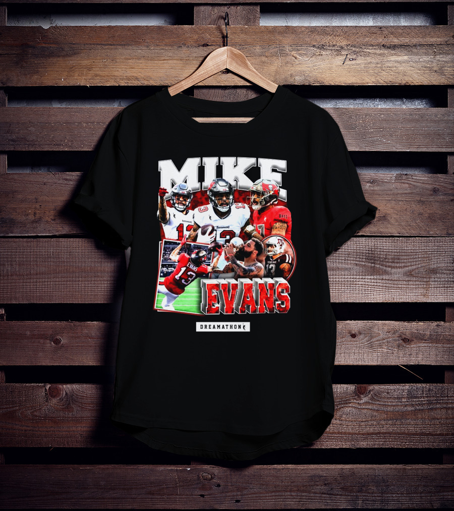 Mike Evans Dreamathon Football Photos Collage T-Shirt