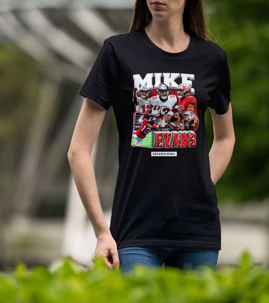 Mike Evans Dreamathon Football Photos Collage T-Shirt