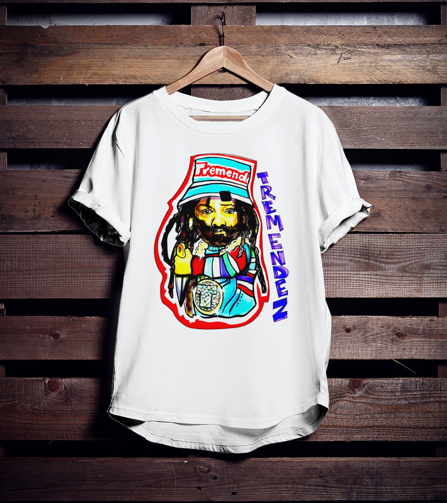 Kanye West Tremendez Tremend Red Blue Colorful T-Shirt