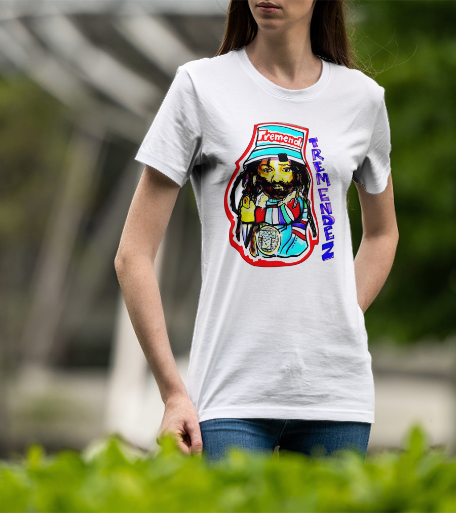 Kanye West Tremendez Tremend Red Blue Colorful T-Shirt