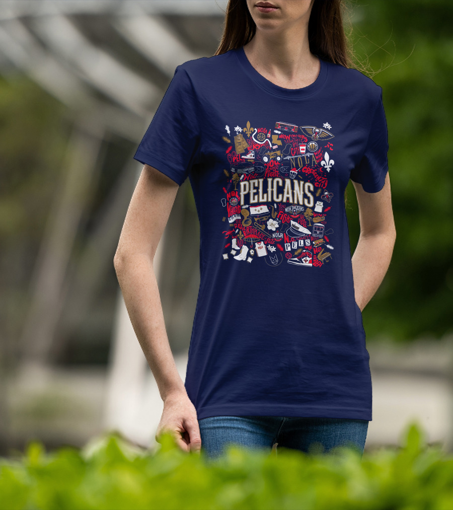 Pelicans NOLA Opening Night Smoothie King Fleur-de-Lis New Orleans Jazz Basketball T-Shirt