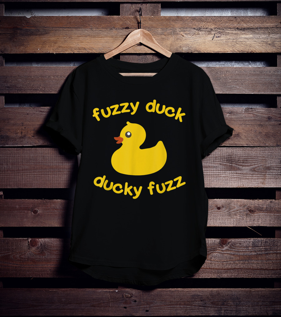 Fuzzy Duck Ducky Fuzz Rubber Duck Toy T-Shirt